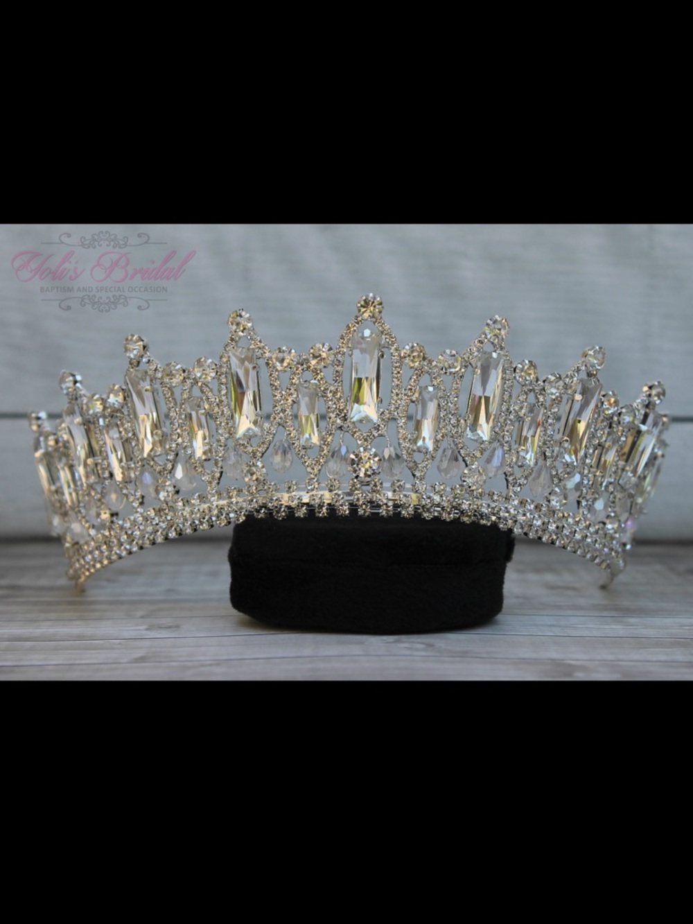 Elegant Silver Crystal Bridal Tiara